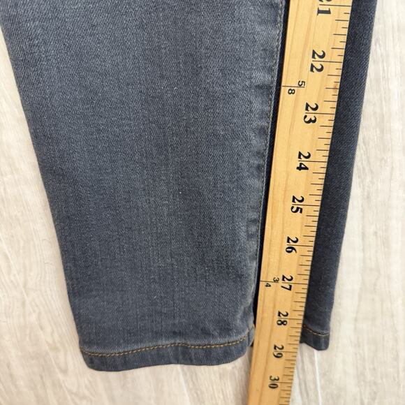 Eileen Fisher Jeans Womens 10 Gray Straight Leg Organic Cotton Blend Stretch USA - Picture 11 of 14